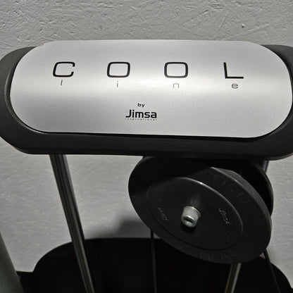 Jimsa bench press machine, chest press, Coolline, frame color silver, used - overhauled condition