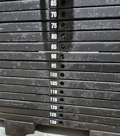 Jimsa bench press machine, chest press, Coolline, frame color silver, used - overhauled condition