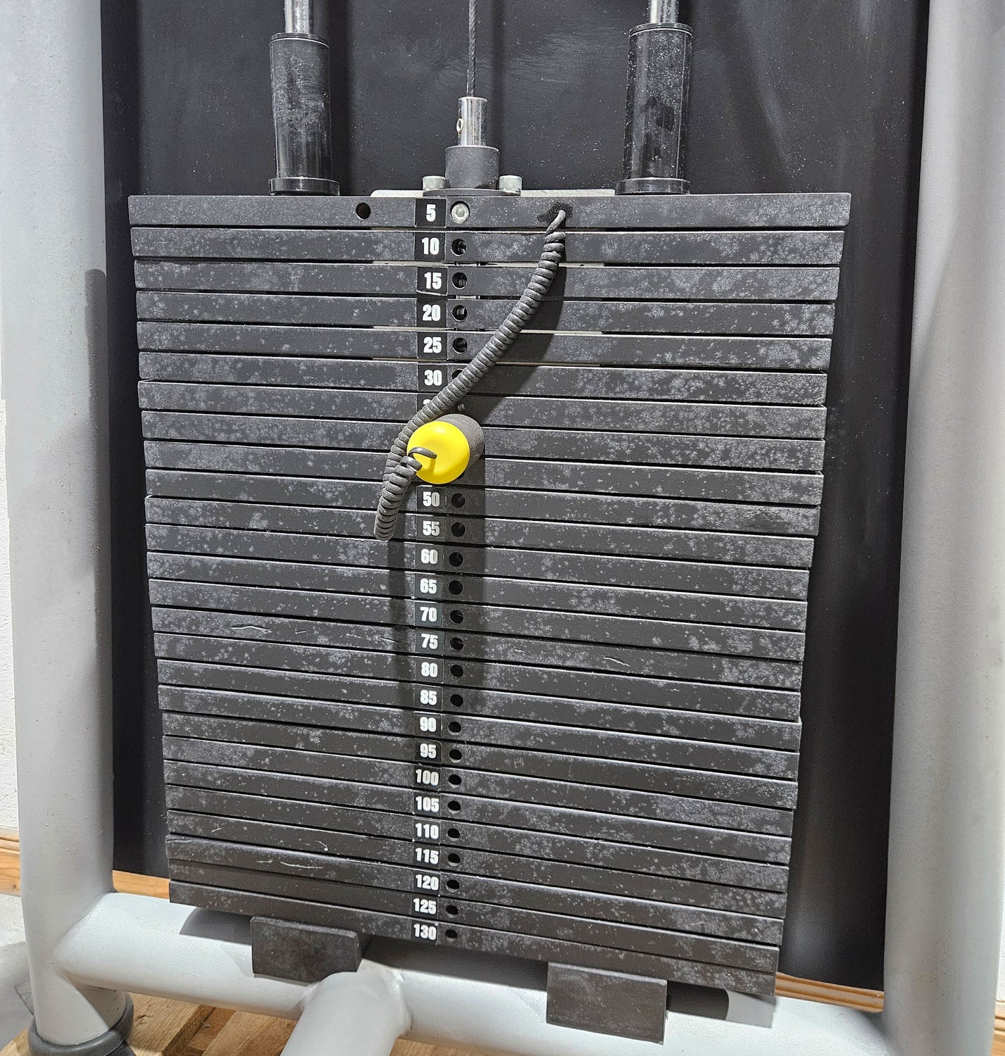 Jimsa bench press machine, chest press, Coolline, frame color silver, used - overhauled condition