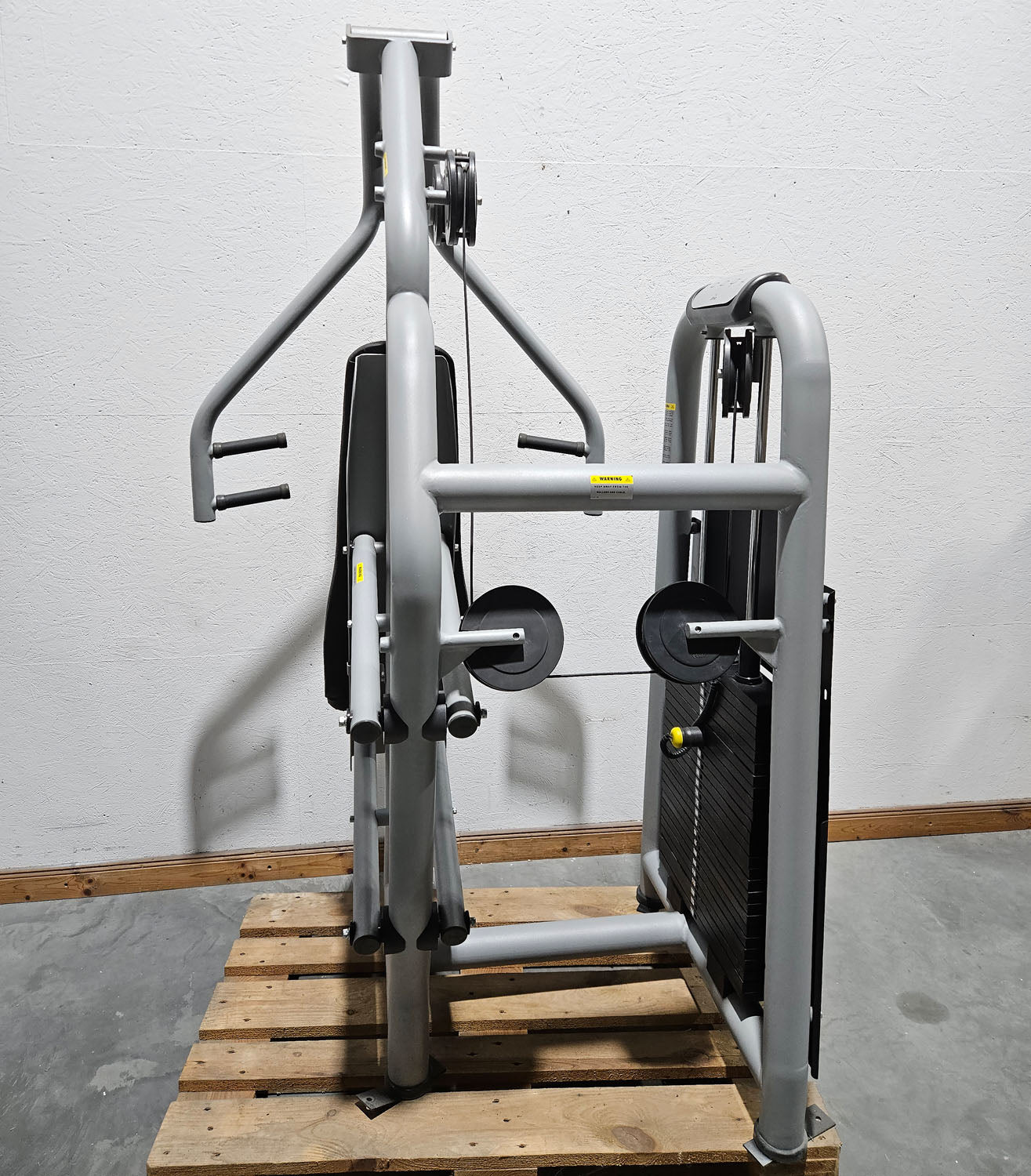 Jimsa bench press machine, chest press, Coolline, frame color silver, used - overhauled condition