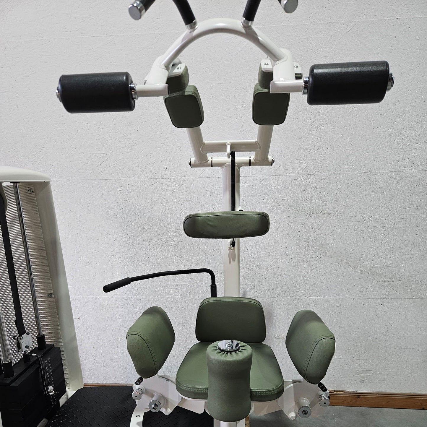 Gym80 Med80 3225 Rotationsmaschine, Rumpfrotator, Twister, seitliche Bauchmuskeln, Farbe Weiß, gebraucht - überholter Zustand
