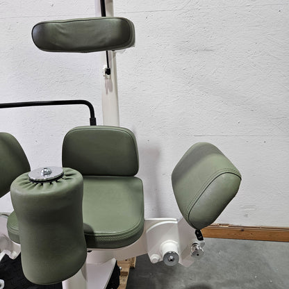 Gym80 Med80 3225 Rotationsmaschine, Rumpfrotator, Twister, seitliche Bauchmuskeln, Farbe Weiß, gebraucht - überholter Zustand