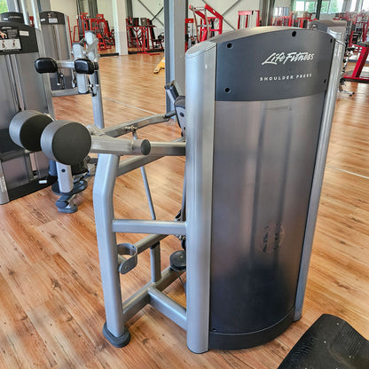 Life Fitness Shoulder Press, Overhead Press, Signature Series, Frame Color Silver, Used - Refurbished Condition
