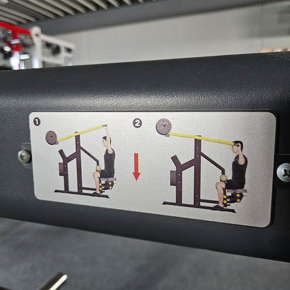 Master Sport Plate loaded Set, 10 Kraftgeräte, Farbe Schwarz und Rot, gebraucht - geprüfter Zustand