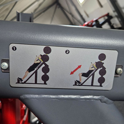 Master Sport Plate loaded Set, 10 Kraftgeräte, Farbe Schwarz und Rot, gebraucht - geprüfter Zustand