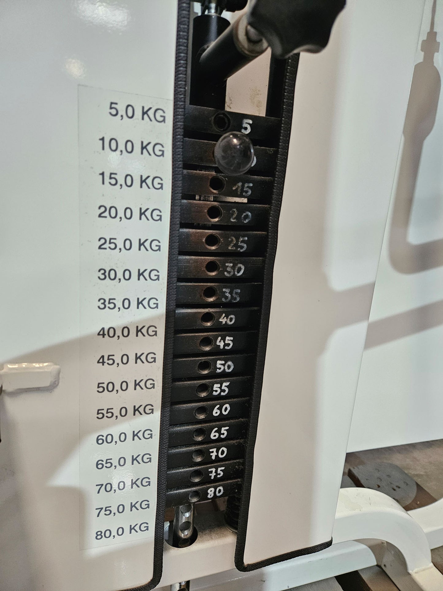 Proxomed, Stützstemme, Dips, Trizepsmaschine, Armstrecker, Compass Serie, Farbe Weiß, gebraucht - geprüfter Zustand mit Gebrauchsspuren
