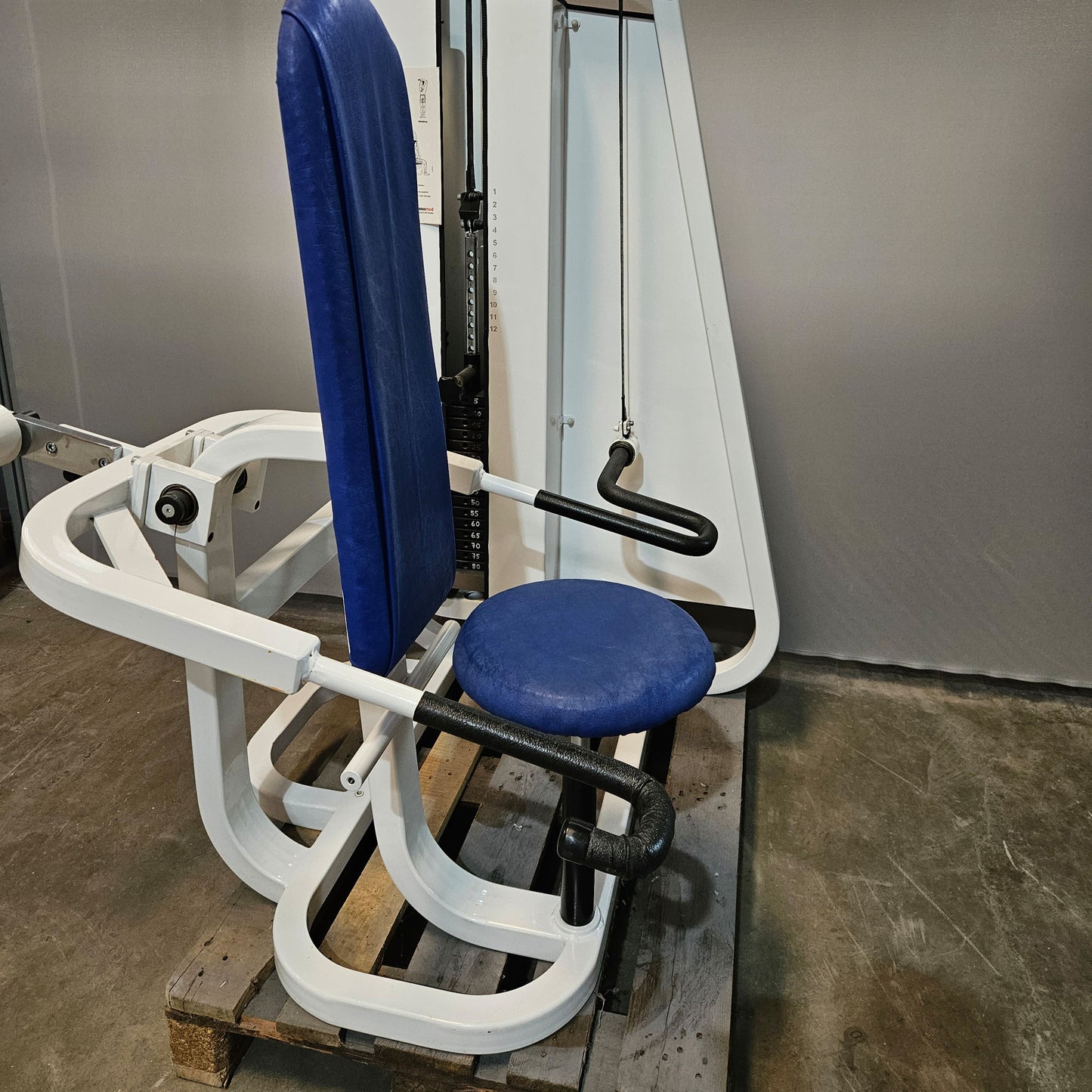 Proxomed, Stützstemme, Dips, Trizepsmaschine, Armstrecker, Compass Serie, Farbe Weiß, gebraucht - geprüfter Zustand mit Gebrauchsspuren