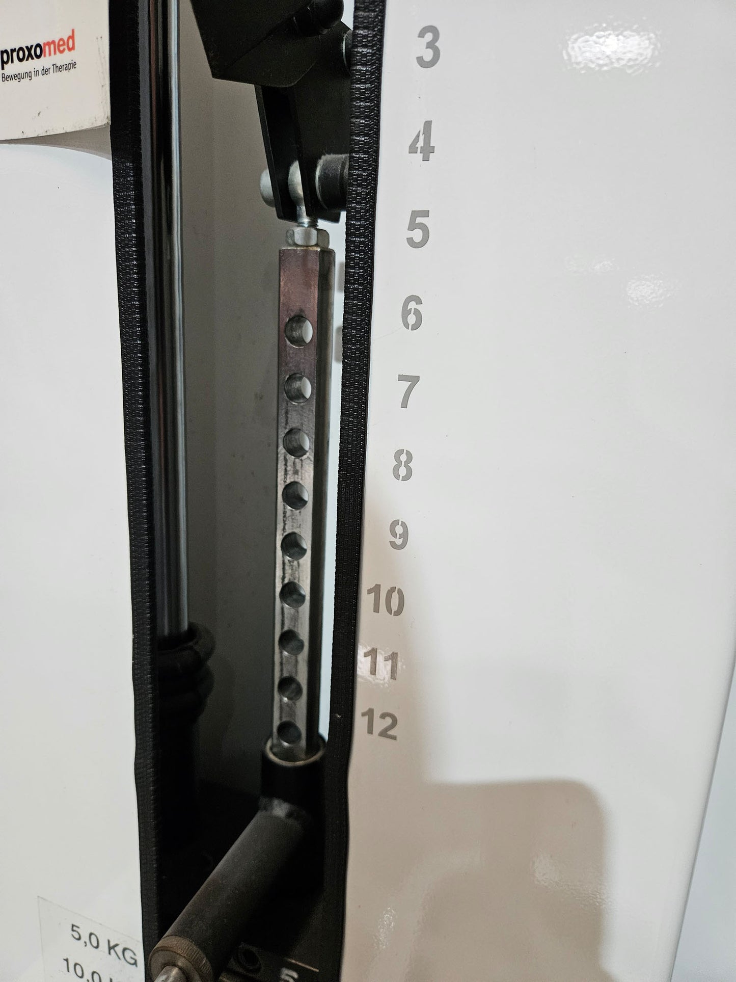 Proxomed, Stützstemme, Dips, Trizepsmaschine, Armstrecker, Compass Serie, Farbe Weiß, gebraucht - geprüfter Zustand mit Gebrauchsspuren