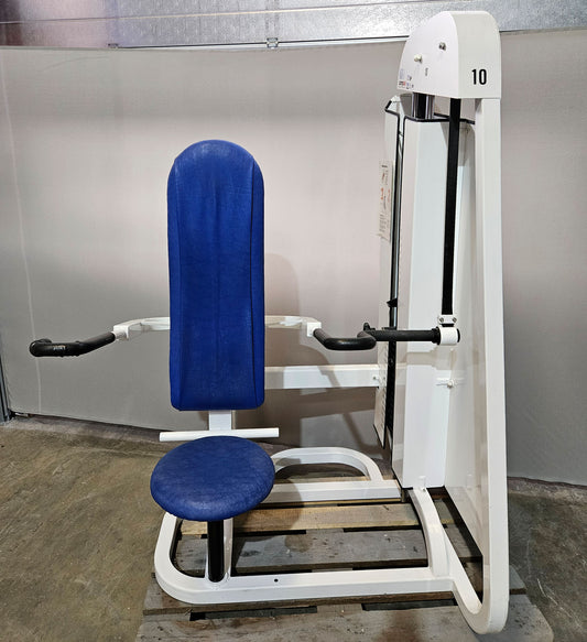 Proxomed, Stützstemme, Dips, Trizepsmaschine, Armstrecker, Compass Serie, Farbe Weiß gebraucht - geprüfter Zustand mit Gebrauchsspuren