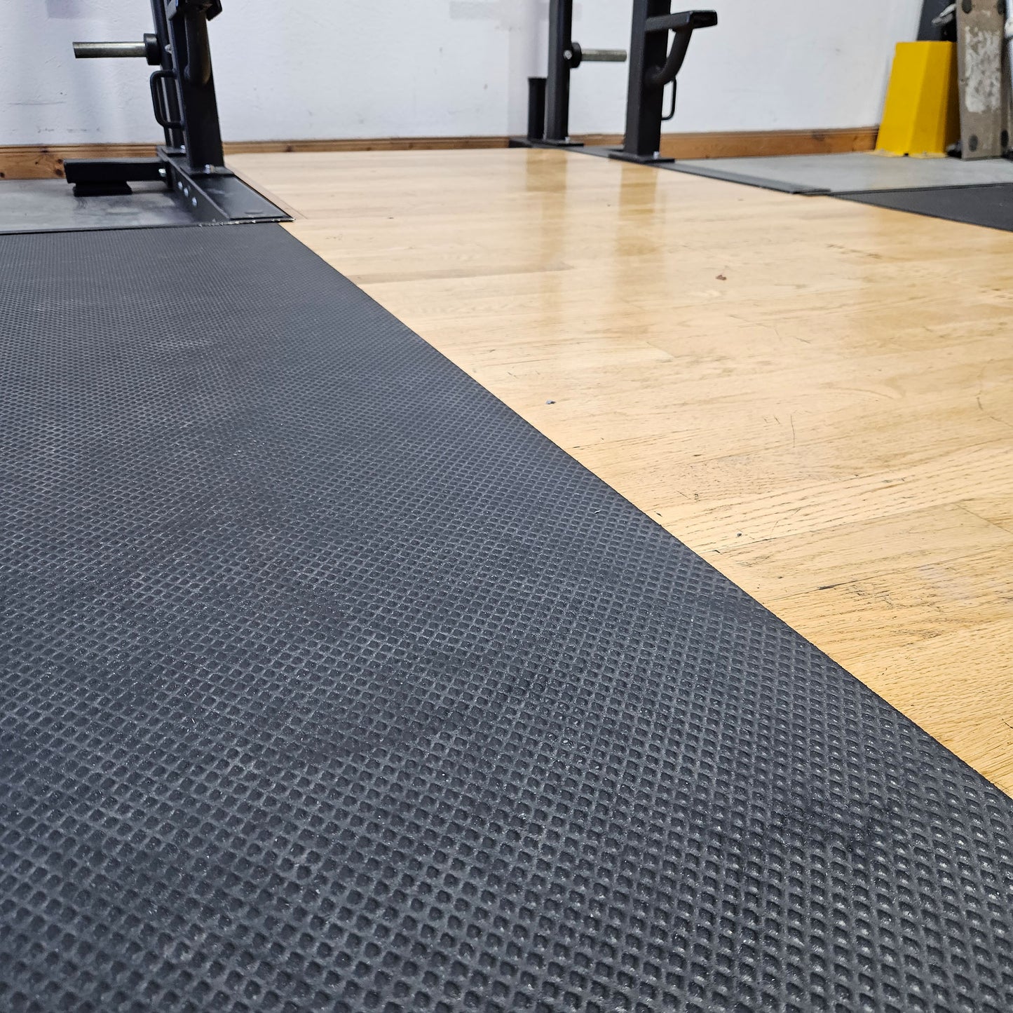 Precor Half Rack inkl. Bodenplattform, Abwurfplattform aus Gummi und Holz, Discovery Series, Ähnlich Full Power Rack, gebraucht - geprüfter Zustand mit optischen Gebrauchsspuren