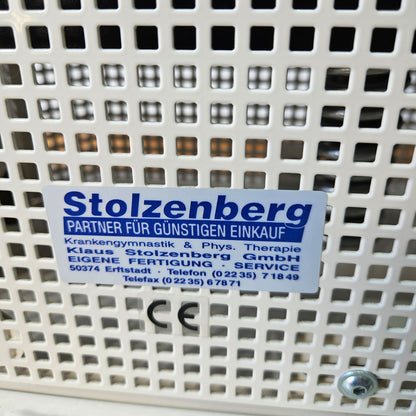 Dynamed Funktionsstemme Kombi Sitzend-Liegend, 150kg Gewichtsblock, mit Kippkreisel, Beinpresse verstellbar, Stolzenberg, Rahmen Weiß, gebraucht - überholter Zustand