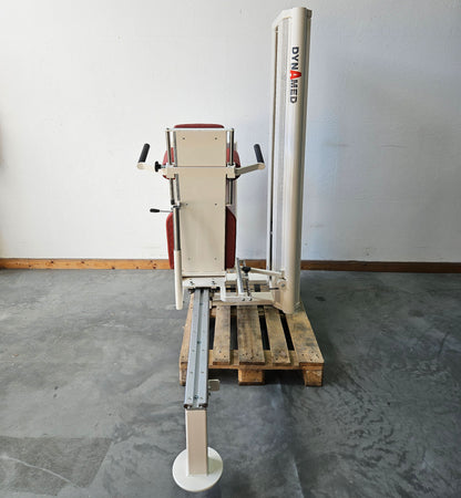 Dynamed Funktionsstemme Kombi Sitzend-Liegend, 150kg Gewichtsblock, mit Kippkreisel, Beinpresse verstellbar, Stolzenberg, Rahmen Weiß, gebraucht - überholter Zustand