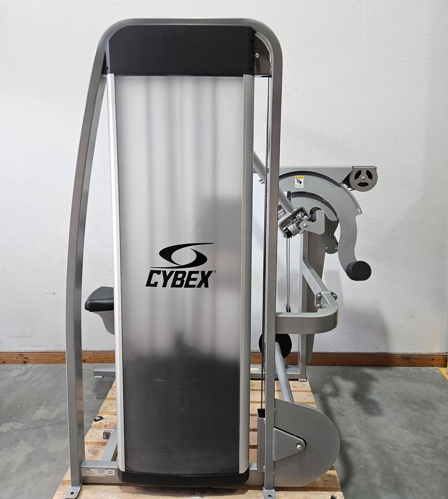 Cybex Eagle Lat Pulldown, Latzug Bilateral, großer 131kg Gewichtsblock, Rahmenfarbe Silber, gebraucht - überholter Zustand