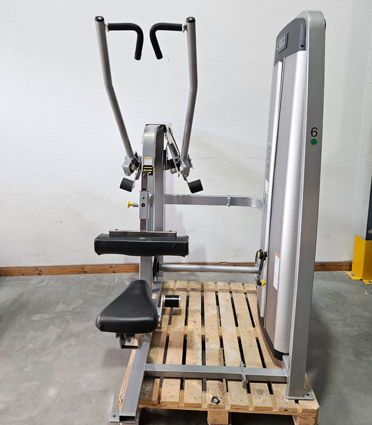 Cybex Eagle Lat Pulldown, Latzug Bilateral, großer 131kg Gewichtsblock, Rahmenfarbe Silber, gebraucht - überholter Zustand