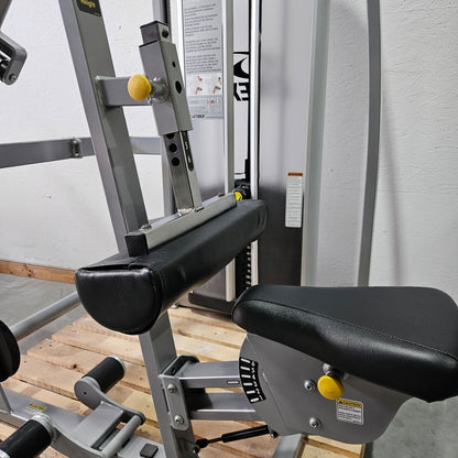Cybex Eagle Lat Pulldown, Latzug Bilateral, großer 131kg Gewichtsblock, Rahmenfarbe Silber, gebraucht - überholter Zustand