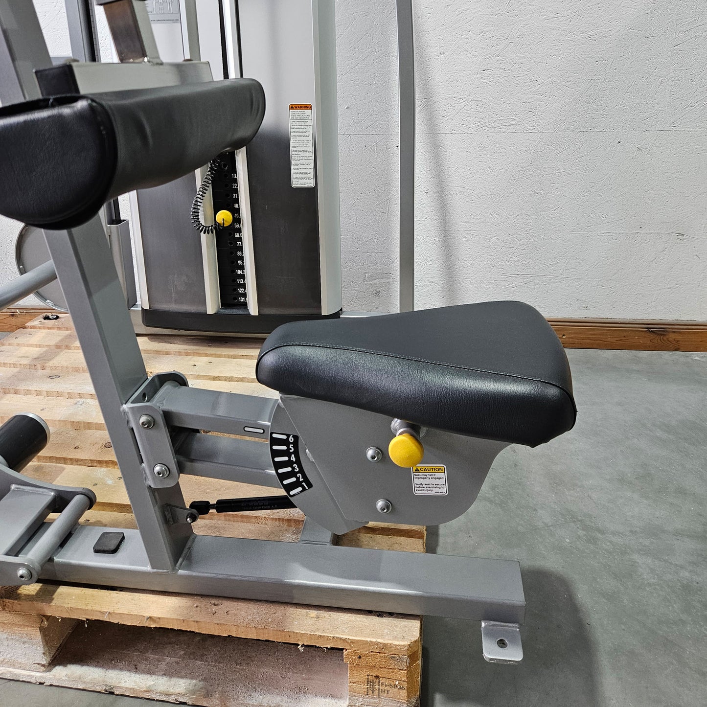 Cybex Eagle Lat Pulldown, Latzug Bilateral, großer 131kg Gewichtsblock, Rahmenfarbe Silber, gebraucht - überholter Zustand