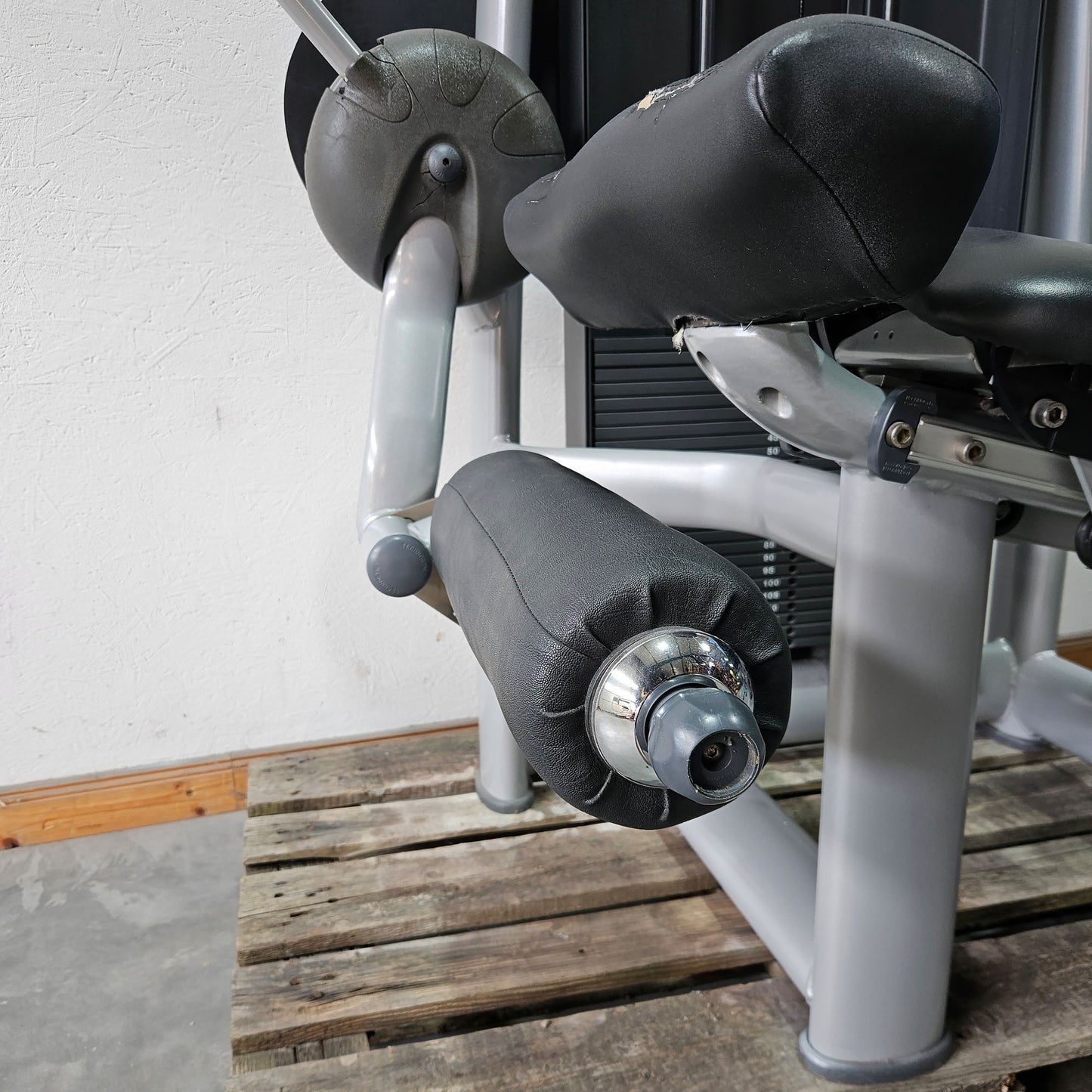 Technogym 2er Set = Beinstrecker und Beinbeuger, Leg Extension and Leg Curl Set, Selection Line, Rahmenfarbe Silber, gebraucht - überholter Zustand