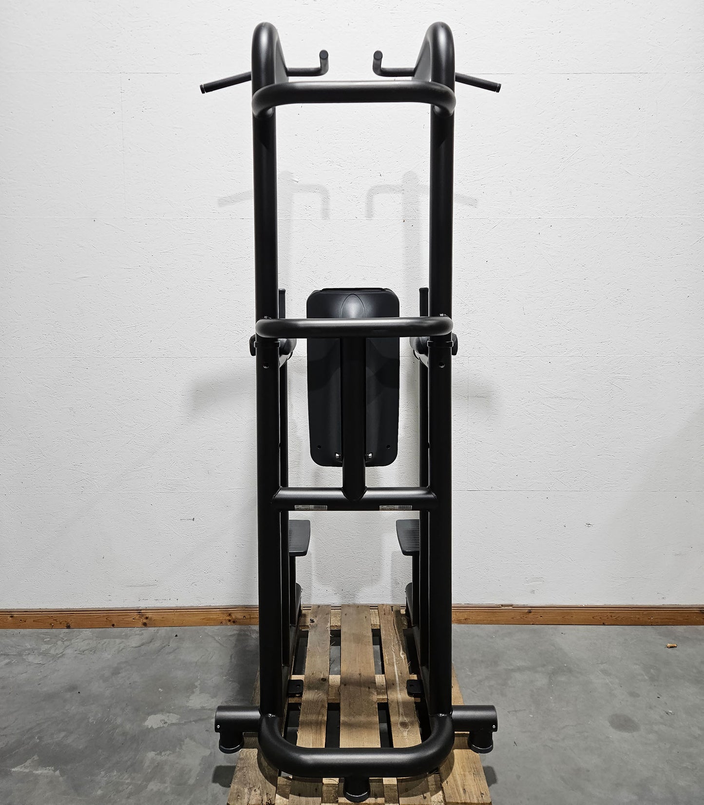 Technogym 3 in 1 Gerät, Chip Up & Dip & Leg Raise - Dips, Beinheben und Klimmzug Ständer, Rahmen Schwarz, gebraucht - überholter Zustand