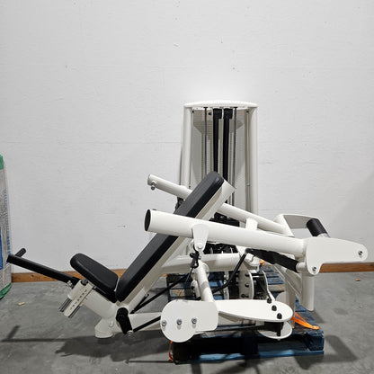 Gym80 Schulterpresse DUAL 3043 Sygnum, Shoulder Press, Overhead Press, Rahmenfarbe Weiß, gebraucht - überholter Zustand