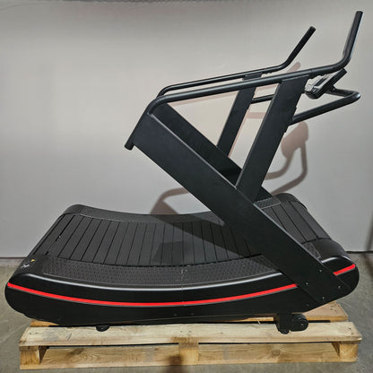Curved Lamellen Laufband - ähnlich Assault Runner oder Woodway, Farbe Schwarz, gebraucht - geprüfter Zustand