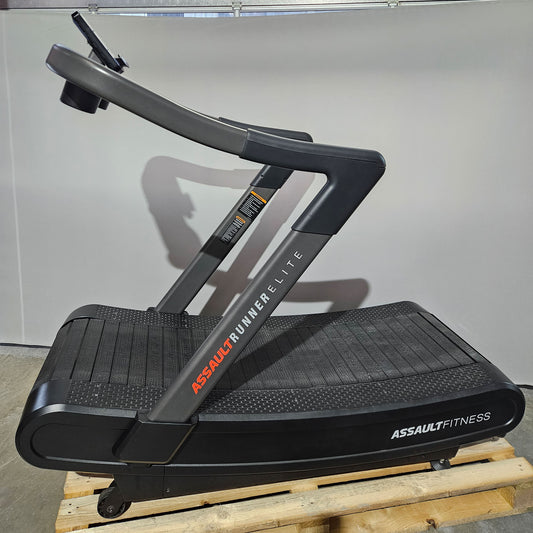 Assault Runner Elite, Curved Lamellen Laufband, mit Display, Farbe Schwarz, gebraucht - geprüfter Zustand
