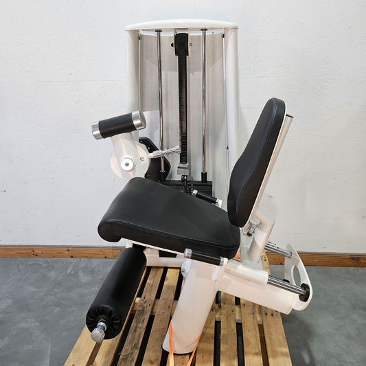 Gym80 Sygnum Beinstrecker sitzend 3001, Leg Extension Kraftgerät, Rahmenfarbe Weiß, gebraucht - überholter Zustand