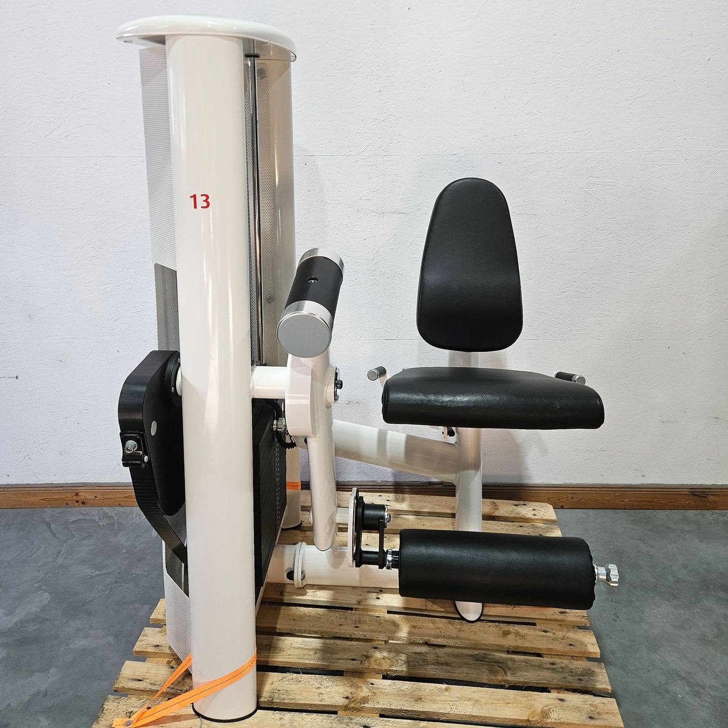 Gym80 Sygnum Beinstrecker sitzend 3001, Leg Extension Kraftgerät, Rahmenfarbe Weiß, gebraucht - überholter Zustand