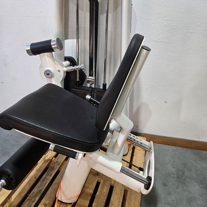 Gym80 Sygnum Beinstrecker sitzend 3001, Leg Extension Kraftgerät, Rahmenfarbe Weiß, gebraucht - überholter Zustand