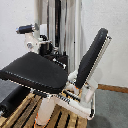 Gym80 Sygnum Beinstrecker sitzend 3001, Leg Extension Kraftgerät, Rahmenfarbe Weiß, gebraucht - überholter Zustand