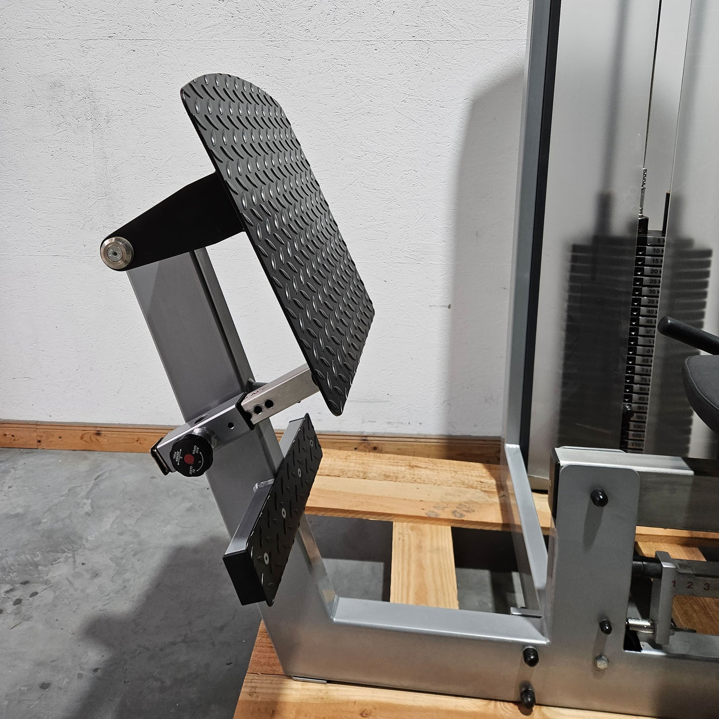 Schupp Mystery Funktionsstemme Kombi Sitzend-Liegend,  Beinpresse verstellbar, Rahmen Silber-Grau, gebraucht - überholter Zustand