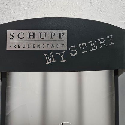 Schupp Mystery Funktionsstemme Kombi Sitzend-Liegend,  Beinpresse verstellbar, Rahmen Silber-Grau, gebraucht - überholter Zustand