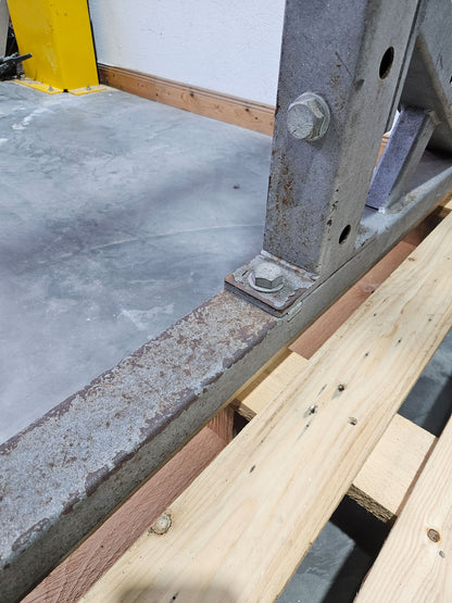 Hammer Strength HD Athletic Half Rack, Farbe Silber, gebraucht - geprüfter technischer Zustand mit optischen Gebrauchsspuren