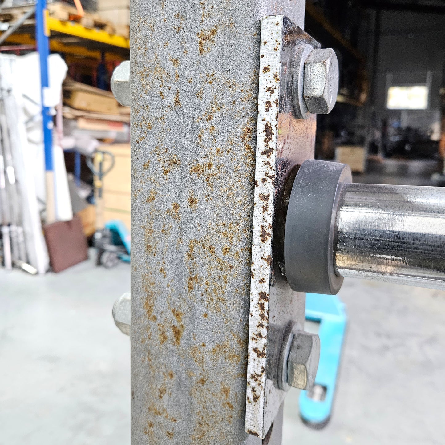 Hammer Strength HD Athletic Half Rack, Farbe Silber, gebraucht - geprüfter technischer Zustand mit optischen Gebrauchsspuren