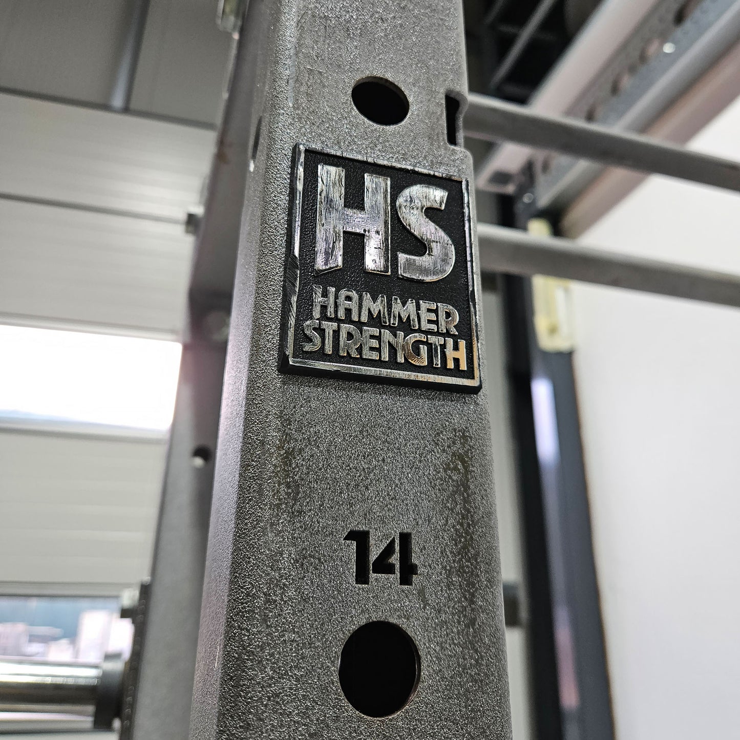 Hammer Strength HD Athletic Half Rack, Farbe Silber, gebraucht - geprüfter technischer Zustand mit optischen Gebrauchsspuren