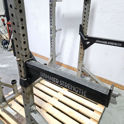 Hammer Strength HD Athletic Half Rack, Farbe Silber, gebraucht - geprüfter technischer Zustand mit optischen Gebrauchsspuren
