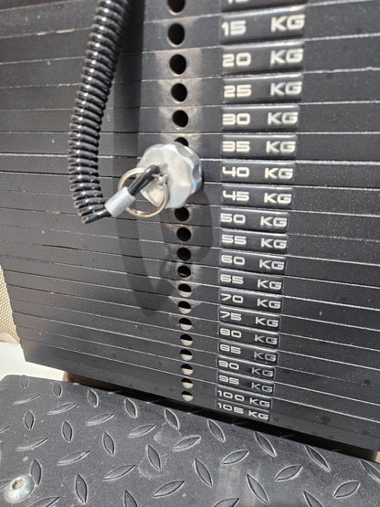 Gym80 Sygnum 2er Set = Abduktoren und Adduktorenmaschine, Hip Abduction und Hip Adduction Set, Rahmenfarbe Weiß, gebraucht - überholter Zustand