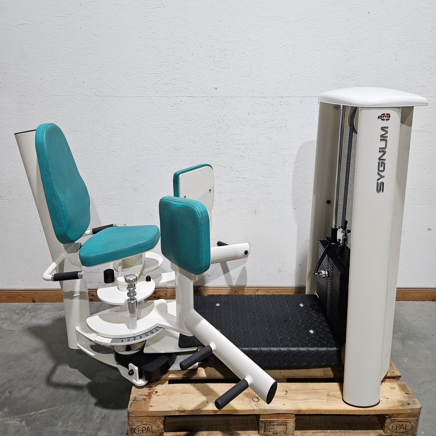Gym80 Sygnum 2er Set = Abduktoren und Adduktorenmaschine, Hip Abduction und Hip Adduction Set, Rahmenfarbe Weiß, gebraucht - überholter Zustand