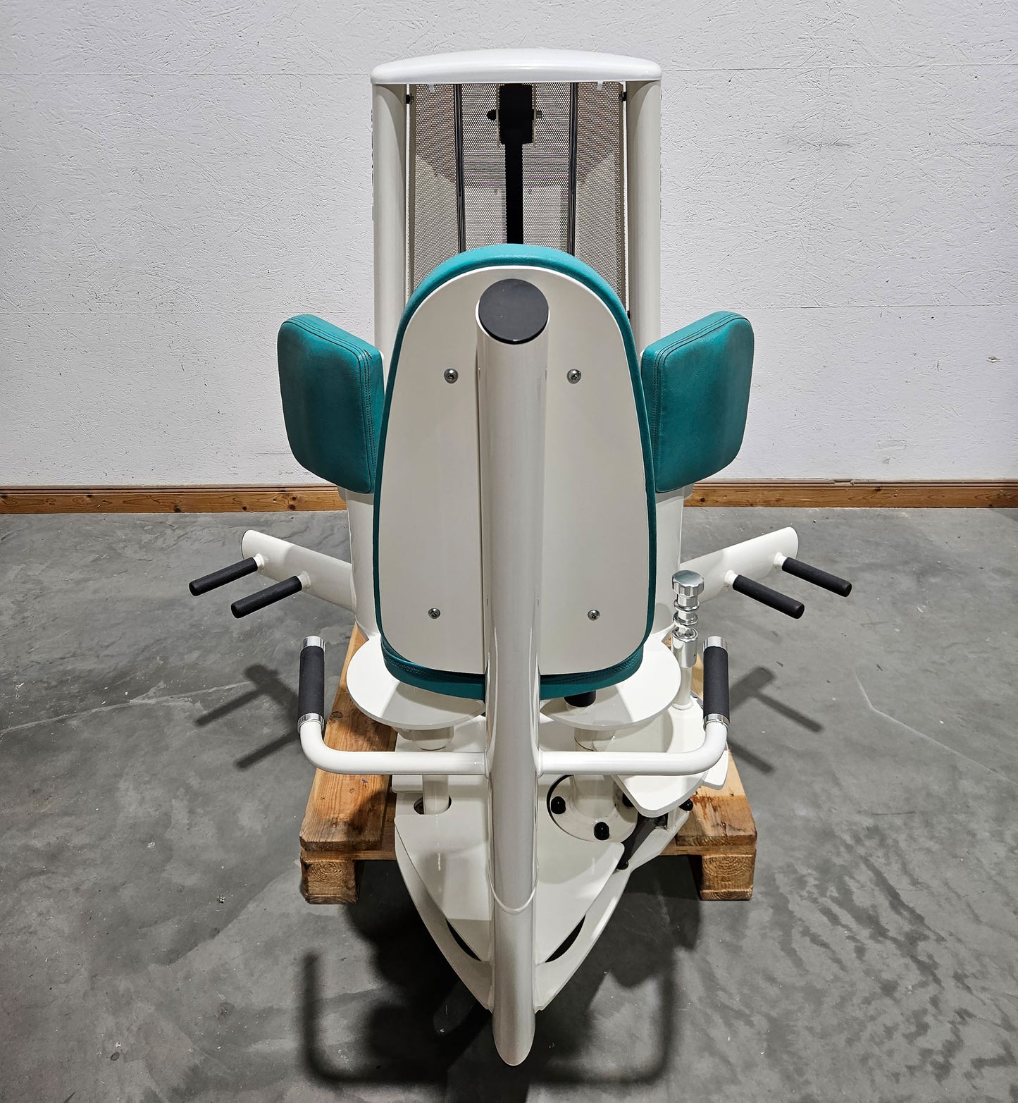 Gym80 Sygnum 2er Set = Abduktoren und Adduktorenmaschine, Hip Abduction und Hip Adduction Set, Rahmenfarbe Weiß, gebraucht - überholter Zustand