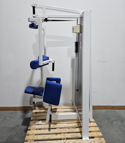 Pulse bzw Pulsestar Rotationsmaschine, Rotary Torso Twister, Rumpfdrehung Rotator, Rahmenfarbe Weiß, gebraucht - geprüfter Zustand mit optischen Gebrauchsspuren