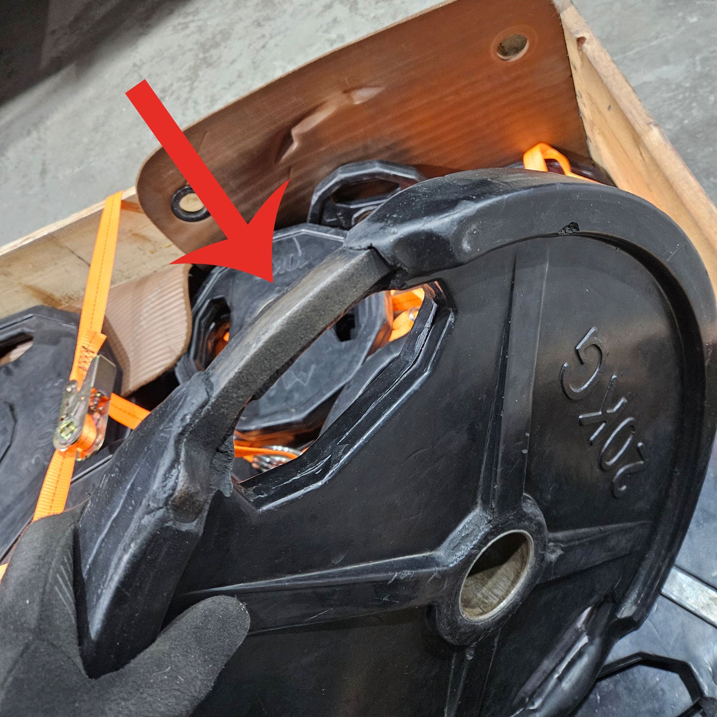 M&F Hantelscheiben , Gummi, 375kg gesamt, 26 Stück gummierte Gripper, Farbe Schwarz, gebraucht - mit Mängeln und Gebrauchsspuren