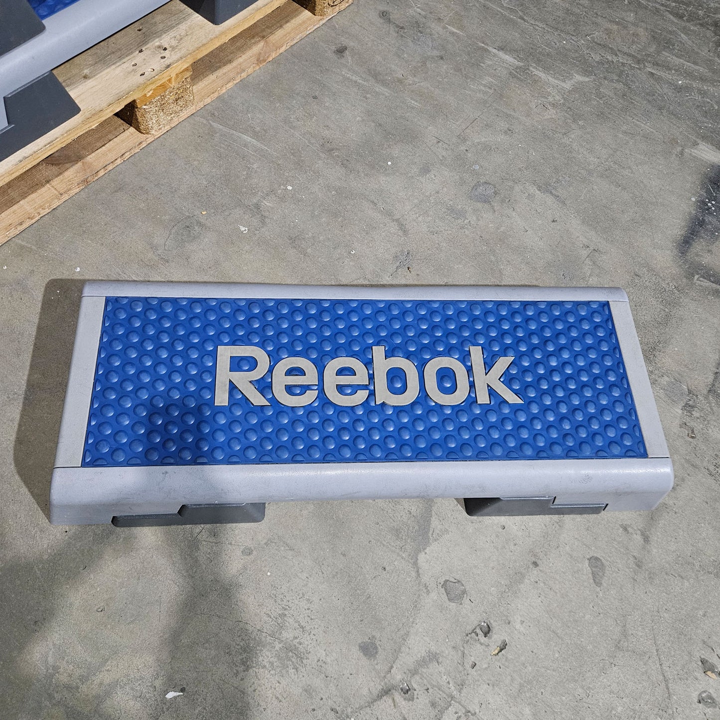 Reebok Steps / Step Boards, Blue-White-Grey, used