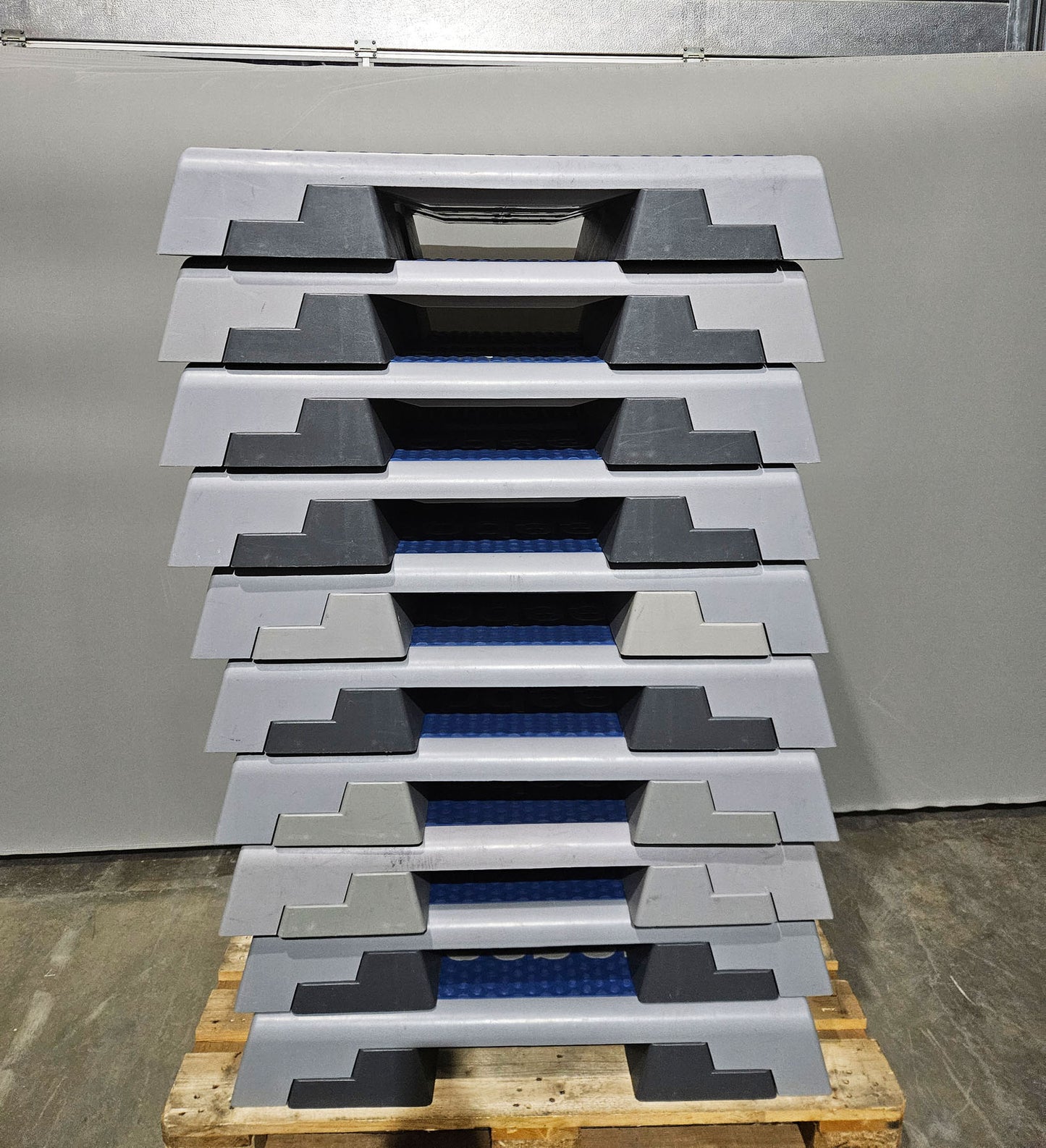 Reebok Steps / Step Boards, Blue-White-Grey, used