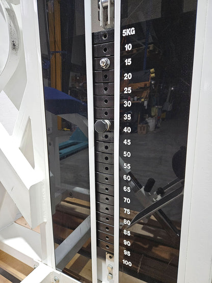 Pulse bzw Pulsestar Rückenstreckermaschine, Back Extension, Lower Back, Hyperextension, Rahmenfarbe Weiß, gebraucht - geprüfter Zustand mit optischen Gebrauchsspuren