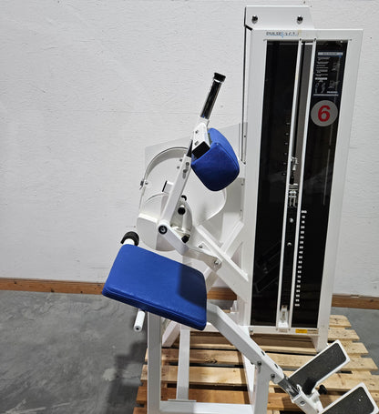 Pulse bzw Pulsestar Rückenstreckermaschine, Back Extension, Lower Back, Hyperextension, Rahmenfarbe Weiß, gebraucht - geprüfter Zustand mit optischen Gebrauchsspuren