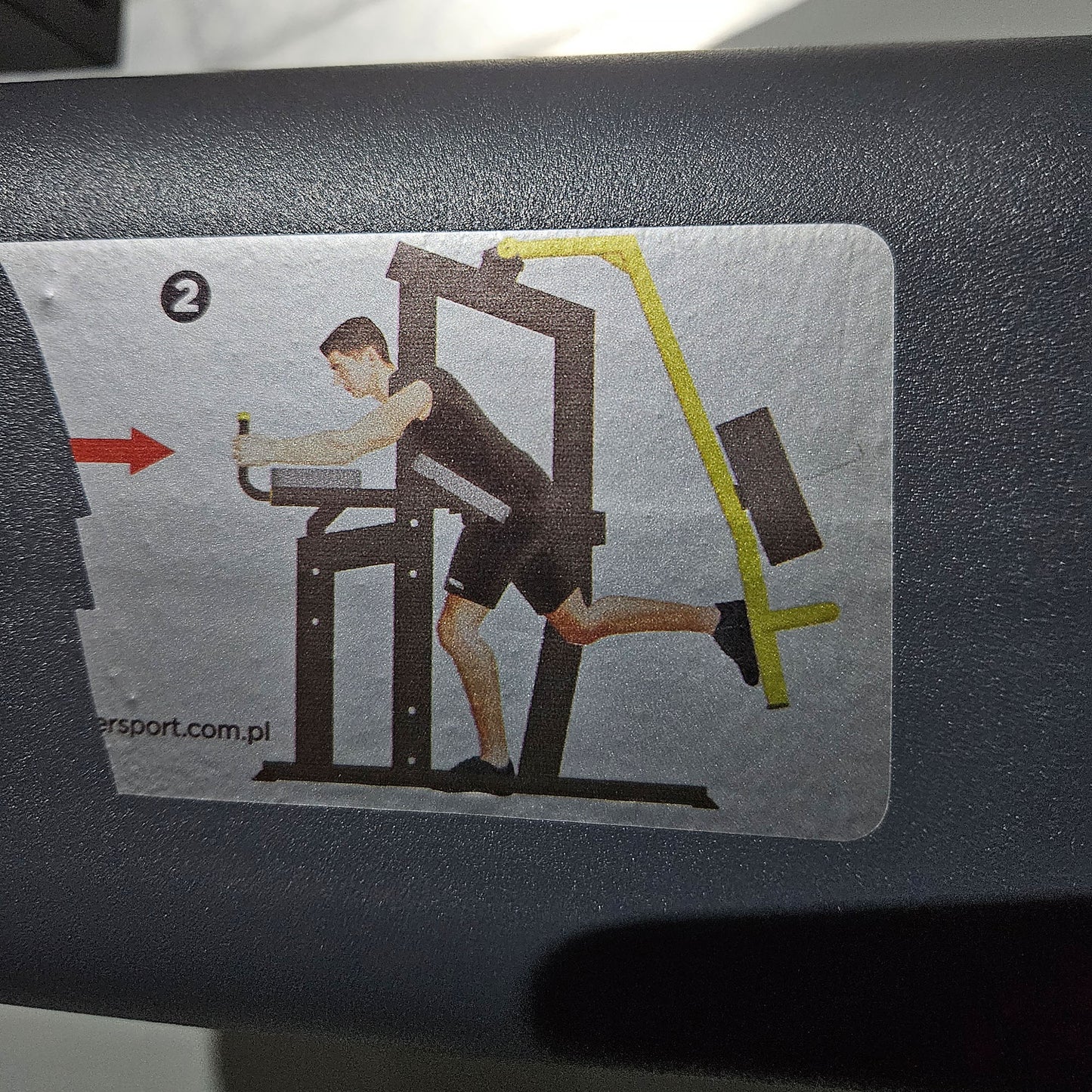 Master Sport Gluteusmaschine, Plate loaded Kraftgerät Glutes Kick Radial, Pomaschine stehend, Farbe Anthrazit, gebraucht - geprüfter Zustand