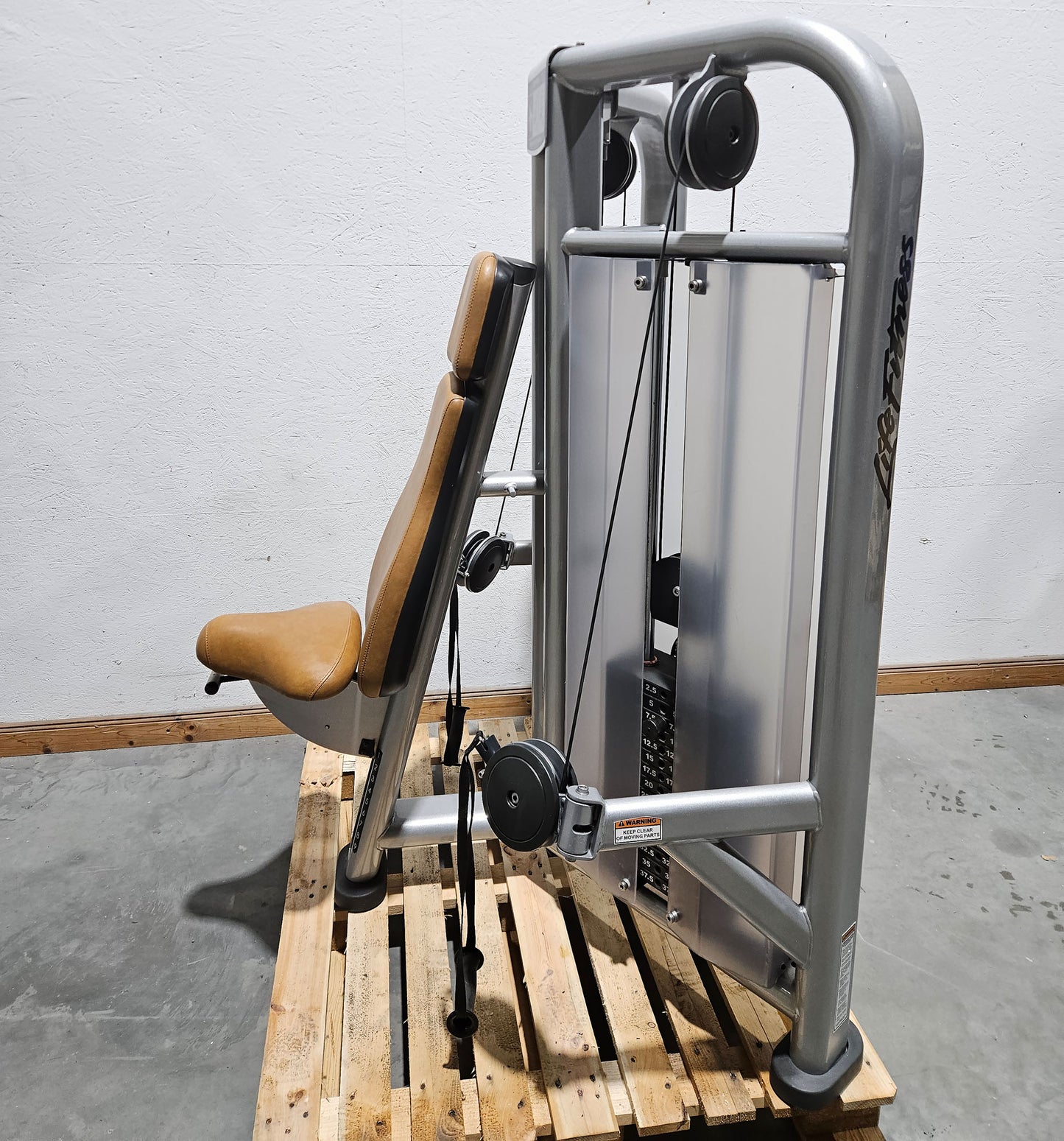 Life Fitness Shoulder Press, Schulterpresse Dual Bilateral, Overheadpresse mit drehbaren Griffen, Signature Series, Rahmenfarbe Silber, gebraucht - überholter Zustand