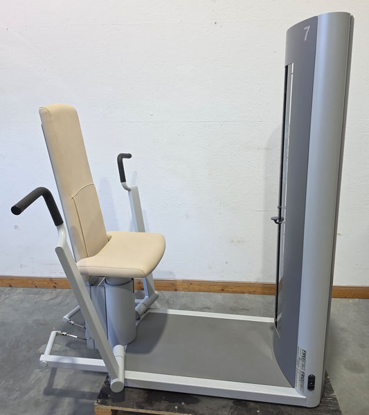 Frei Genius Eco Bankdrückmaschine, Brustpresse, Chestpress, MPG, Reha, Rahmenfarbe Silber, gebraucht - überholter Zustand