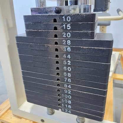 Gym80 - 2er Set = Abduktoren und Adduktorenmaschine, Oldschool Edition oder Classic Line, Hip Abduction und Hip Adduction Set, Rahmenfarbe Weiß, gebraucht mit Gebrauchsspuren