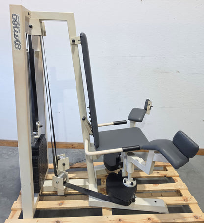 Gym80 - 2er Set = Abduktoren und Adduktorenmaschine, Oldschool Edition oder Classic Line, Hip Abduction und Hip Adduction Set, Rahmenfarbe Weiß, gebraucht mit Gebrauchsspuren
