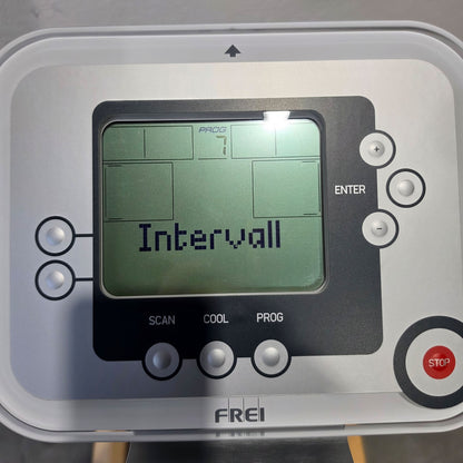 Emotion Fitness Motion Cross 800 med, mit großem Trainingsprogramm, Watt Training, Ellipsentrainer, Crosstrainer, gebrandet Frei AG, gebraucht - überholter Zustand